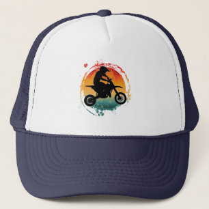 RETRO MOTORCROSS RIDER TRUCKER PET