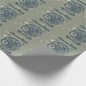 Retro  Motorcycle Cadeaupapier (Hoek)