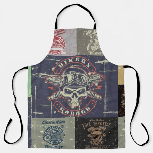 Retro  Motorcycle Schort (Voorkant)