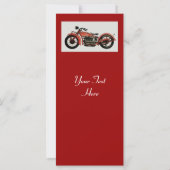 RETRO MOTORCYCLUS PARTIJ Rood zwart wit grijs (Achterkant)