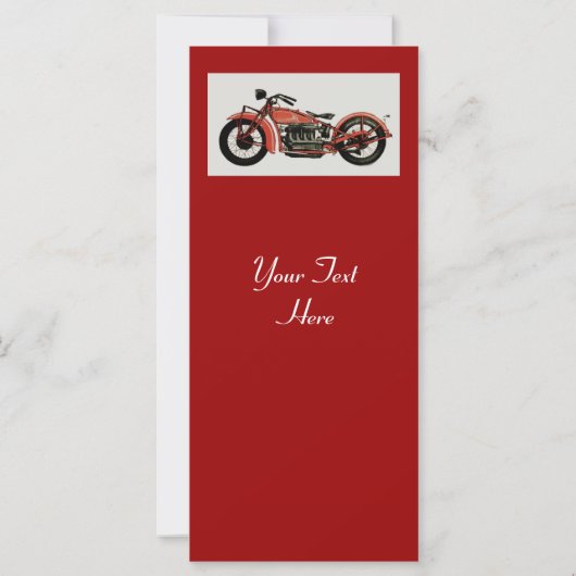 RETRO MOTORCYCLUS PARTIJ Rood zwart wit grijs (Achterkant)