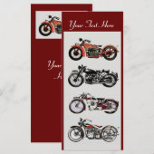 RETRO MOTORCYCLUS PARTIJ Rood zwart wit grijs (Voorkant / Achterkant)