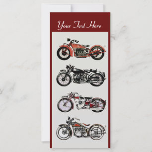 RETRO MOTORCYCLUS PARTIJ Rood zwart wit grijs