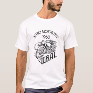 Retro Motorcyle 1960 Ural  Sidecar Motorbik T-shirt