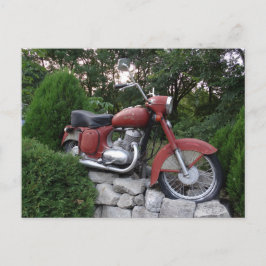 Retro motorfiets Briefkaart