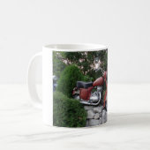 Retro motorfiets Classic Witte Mok (Voorkant links)