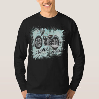 Retro motorfiets Ik hou van mijn motor T-shirt