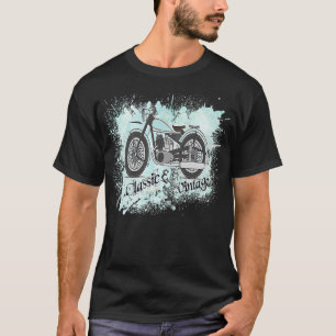 Retro motorfiets Ik hou van mijn motor T-shirt