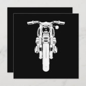 Retro Motorfiets Ik hou van mijn Motorbik Bedankkaart (Voorkant / Achterkant)