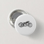 Retro motorfiets _ Ik hou van mijn motorfiets Ronde Button 3,2 Cm (Voorkant /achterkant)