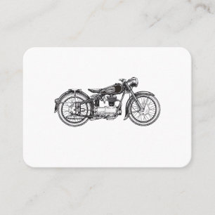 Retro  motorfiets _ Ik hou van mijn motorfiets Visitekaartje
