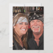 Retro motorfiets monteur huwelijksverjaardag kaart (Achterkant)