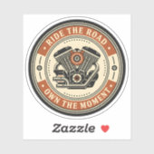 Retro motorfiets motor badge stijl sticker (Vel)