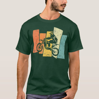 Retro  motorfiets motorkruis t-shirt