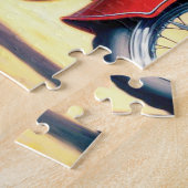 Retro Motorfiets Pin Up Legpuzzel (Zijkant)