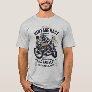 Retro  motorfiets Race Los Angeles T-shirt