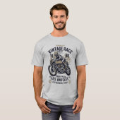 Retro  motorfiets Race Los Angeles T-shirt (Voorkant volledig)