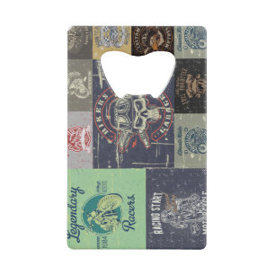 Retro Motorfiets Roestvrij stalen flesopener Creditkaart Flessenopener