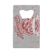 Retro Motorfiets Roestvrij stalen flesopener Creditkaart Flessenopener (Achterkant)