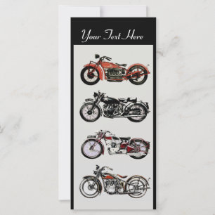 RETRO MOTORFIETSEN PARTY Rood Zwart Wit Grijs
