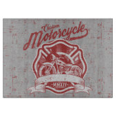 Retro motorfietsontwerp snijplank (Voorkant)