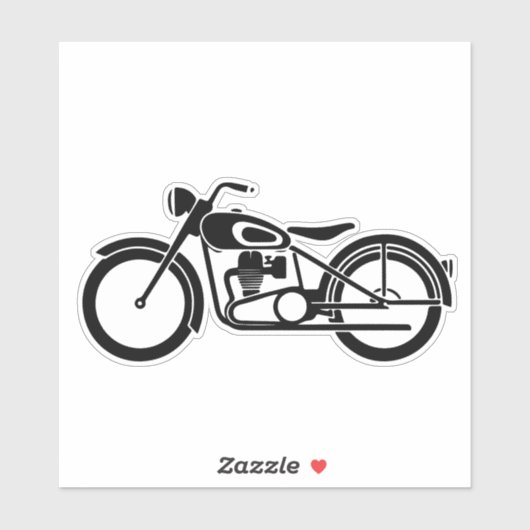 Retro motorliefhebber Gift Idee sticker (Vel)