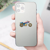 Retro motorliefhebber sticker (Telefoon)