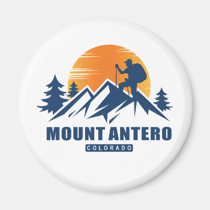 Retro Mount Antero Hike Sunset T-shirt Magneet