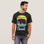 Retro Mount Denali Nationaal Park Alaska Be T-shirt (Voorkant volledig)