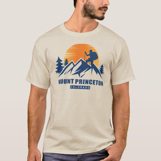 Retro Mount Princeton Hike T-shirt (Voorkant)