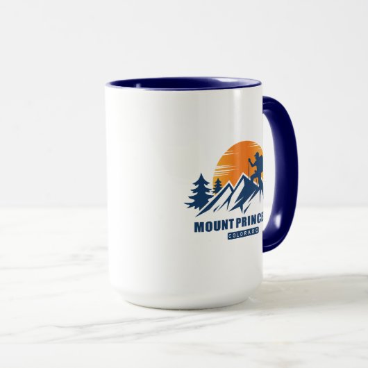 Retro Mount Princeton Hike T-shirt Mok (Voorkant rechts)
