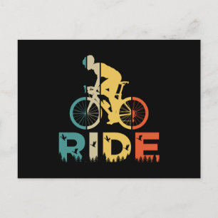 Retro Mountain Bike en Outdoor Briefkaart