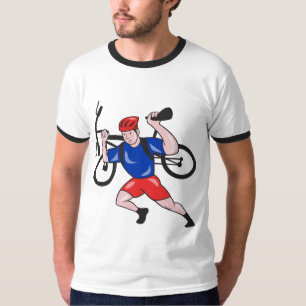 Retro Mountain Biker Tee Shirts