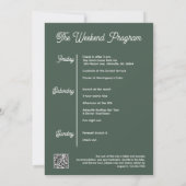 Retro Mountain Camp Bachelorette reisweekend Kaart (Achterkant)