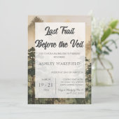 Retro Mountain Camp Bachelorette Weekend Route Kaart (Staand voorkant)