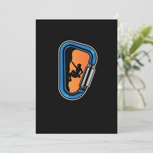 Retro Mountain Climate Rock klimmen Lover Graphic Bedankkaart (Staand voorkant)