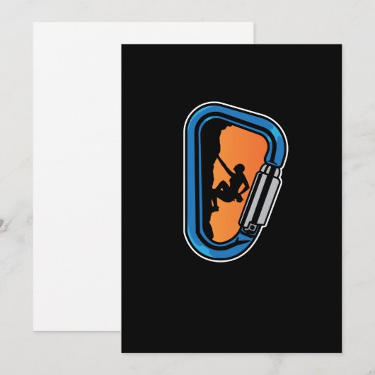 Retro Mountain Climate Rock klimmen Lover Graphic Bedankkaart (Voorkant / Achterkant)