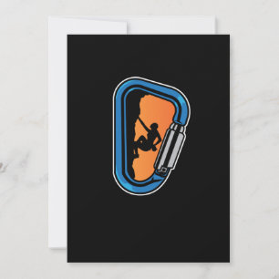 Retro Mountain Climber Rock Climbing Lover Graphic Bedankkaart