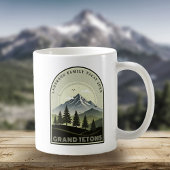 Retro Mountain Family Vacation Green ID1136 Koffiemok