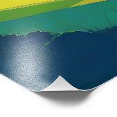 Retro Mountain Landscape Liefde Foto Afdruk (Hoek)