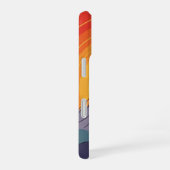 Retro Mountain Sunset iPhone 16 Hoesje (Rechterkant)