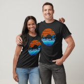 Retro Mountain Sunset Lake Lure Nc T-shirt (Unisex)