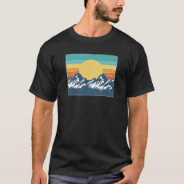 retro mountain  t-shirt