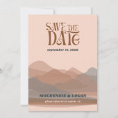 Retro Mountain Weekend sparen de Kaart van de Datu (Voorkant)