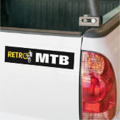 Retro Mountainbike Bumpersticker (Op Truck)