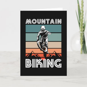 Retro Mountainbike-cadeau voor MTB-fans Kaart