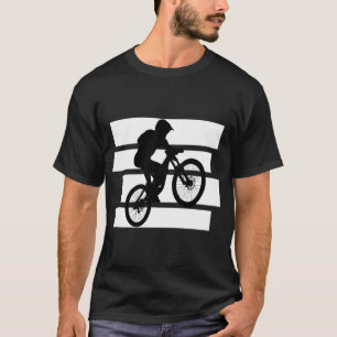 Retro Mountainbike Silhouette Fietsshirt T-shirt