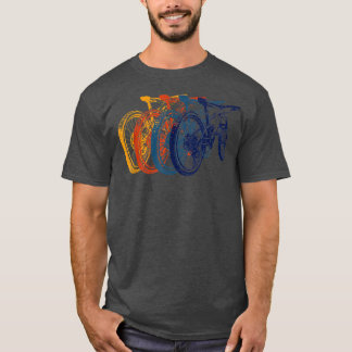 Retro  Mountainbike Triathlon Downhill cycline T-shirt
