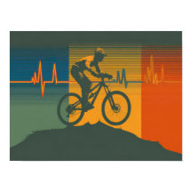 Retro Mountainbiker Hartslag