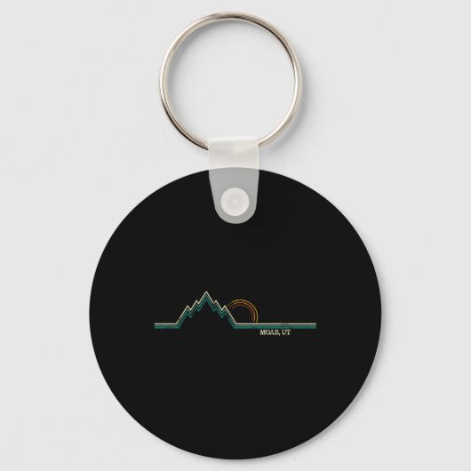 Retro Mountains Moab Sleutelhanger (Voorkant)